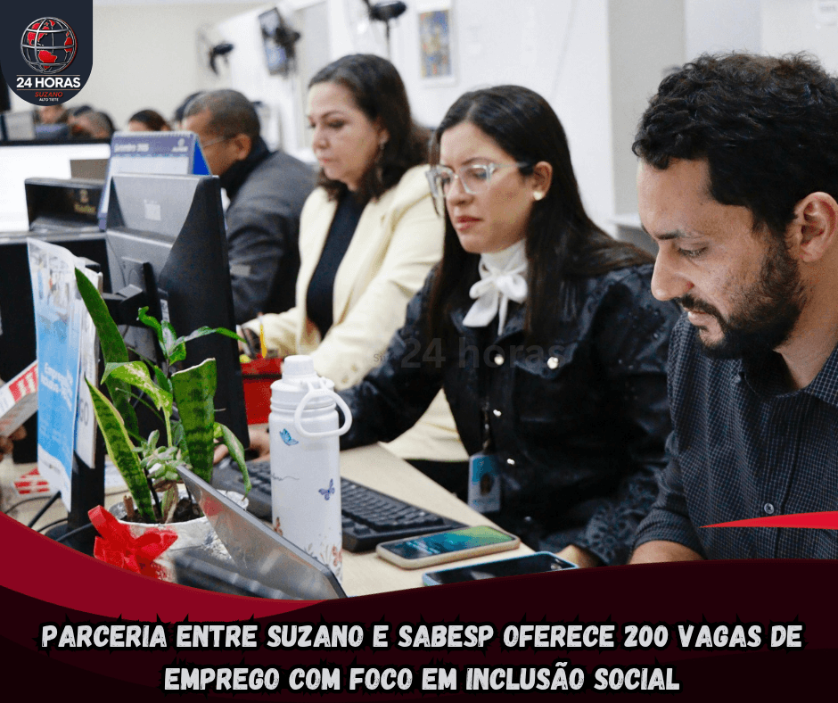 200 vagas de emprego em Suzano!