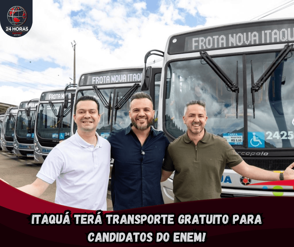 Itaquá terá transporte gratuito para candidatos do Enem!