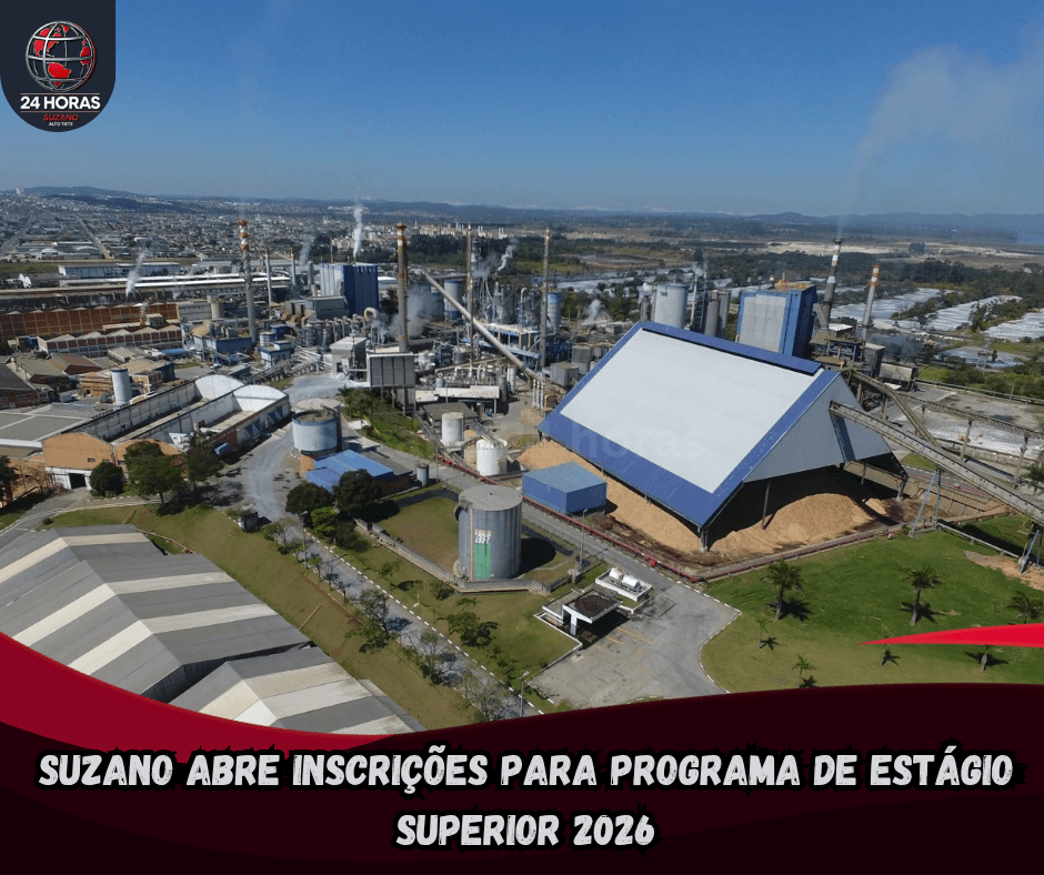 Suzano abre inscrições para Programa de Estágio Superior 2026