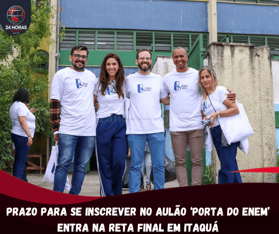 Prazo para se inscrever no aulão ‘Porta do Enem’ entra na reta final em Itaquá