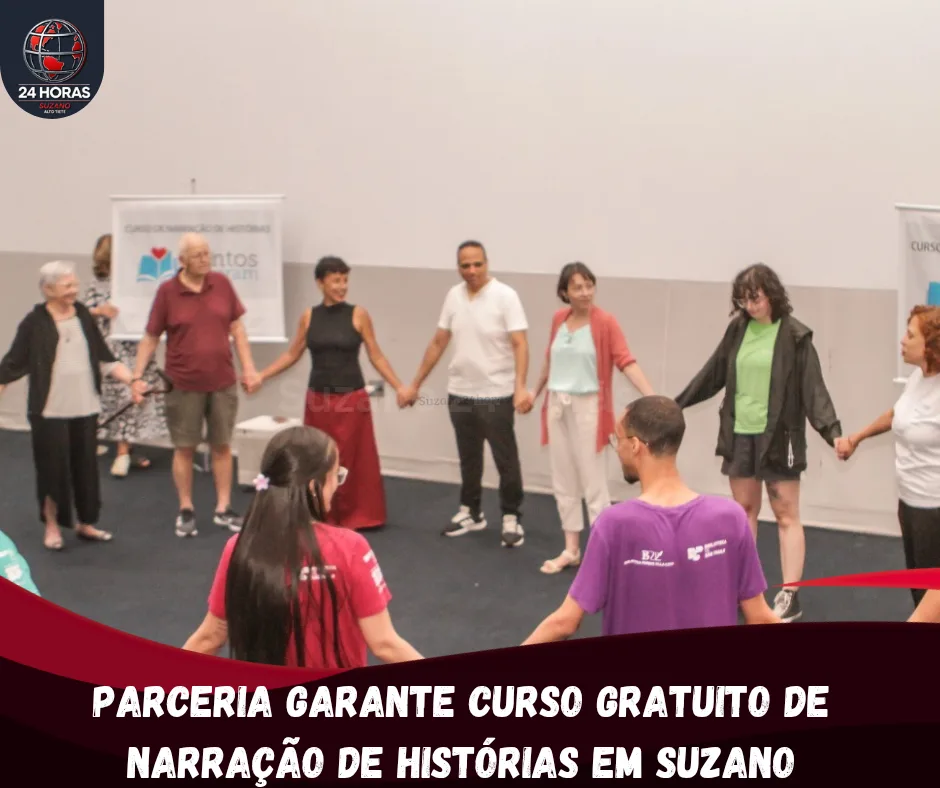 Parceria garante curso gratuito de narração de histórias em Suzano