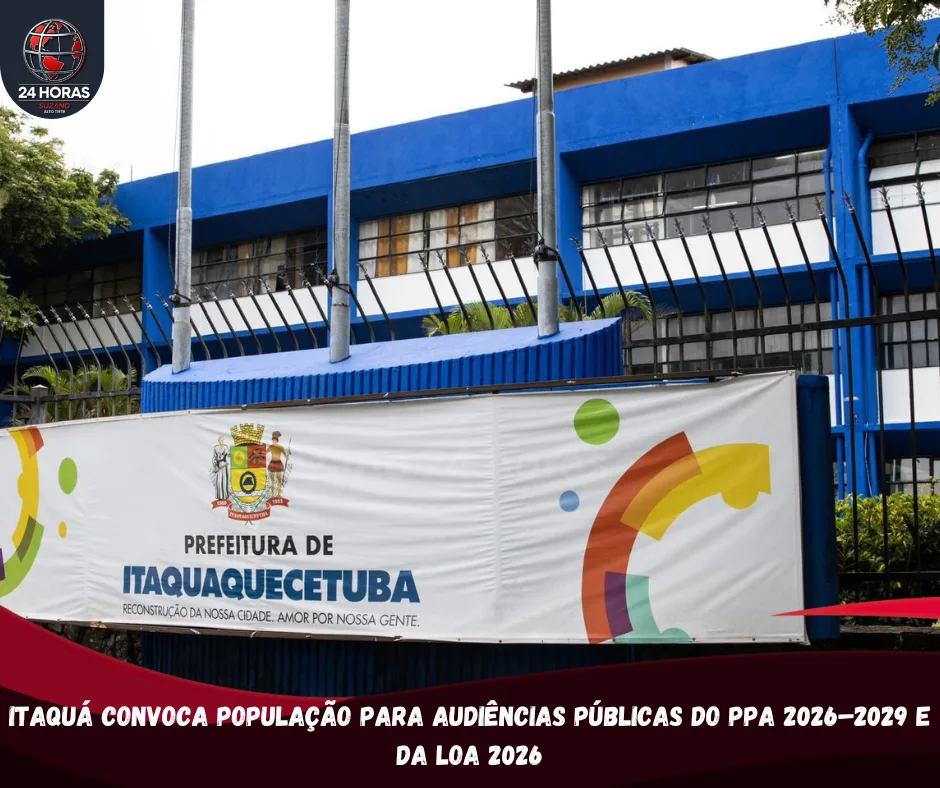 Itaquá convoca população para audiências públicas do PPA 2026–2029 e da LOA 2026