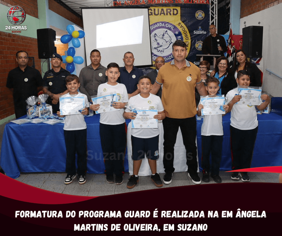 Formatura do Programa Guard é realizada na EM Ângela Martins de Oliveira, em Suzano