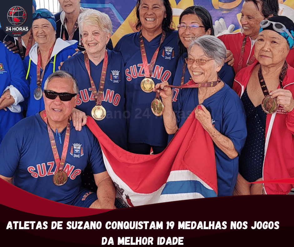 Atletas de Suzano conquistam 19 medalhas nos Jogos da Melhor Idade