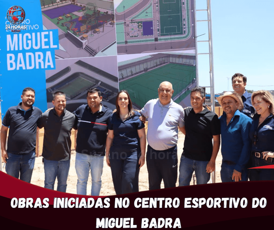 OBRAS INICIADAS NO CENTRO ESPORTIVO DO MIGUEL BADRA