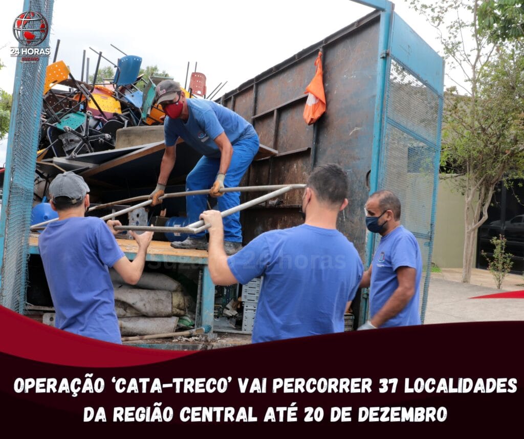 Operação ‘Cata-Treco’ vai percorrer 37 localidades da região central até 20 de dezembro