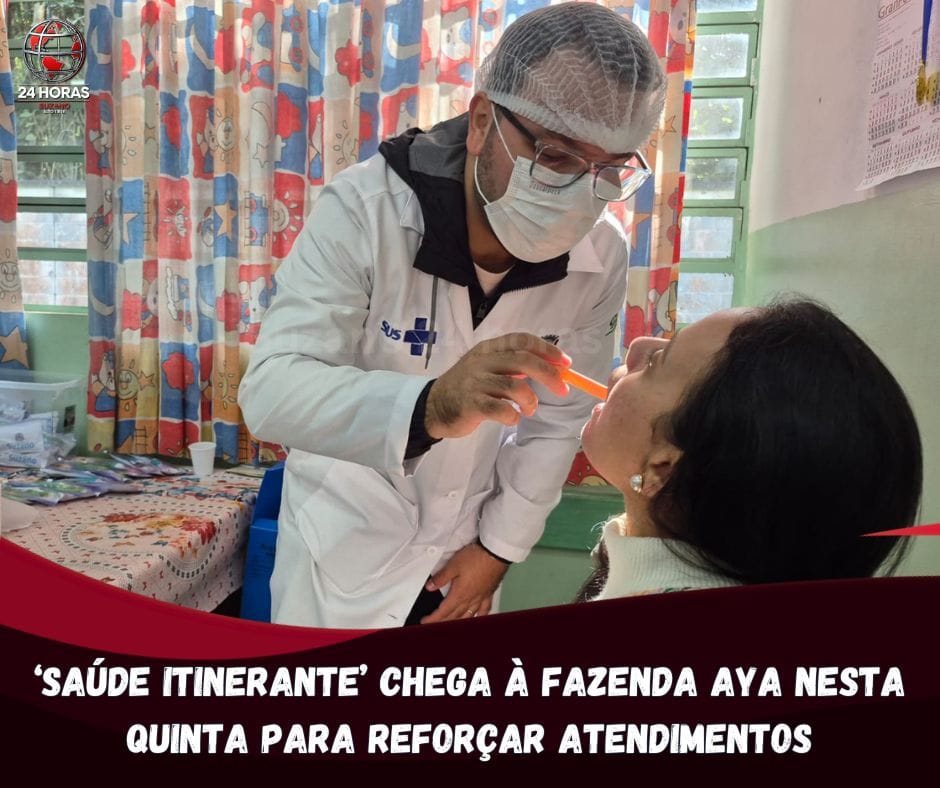 Saúde Itinerante’ atende moradores da Fazenda Aya nesta quinta-feira
