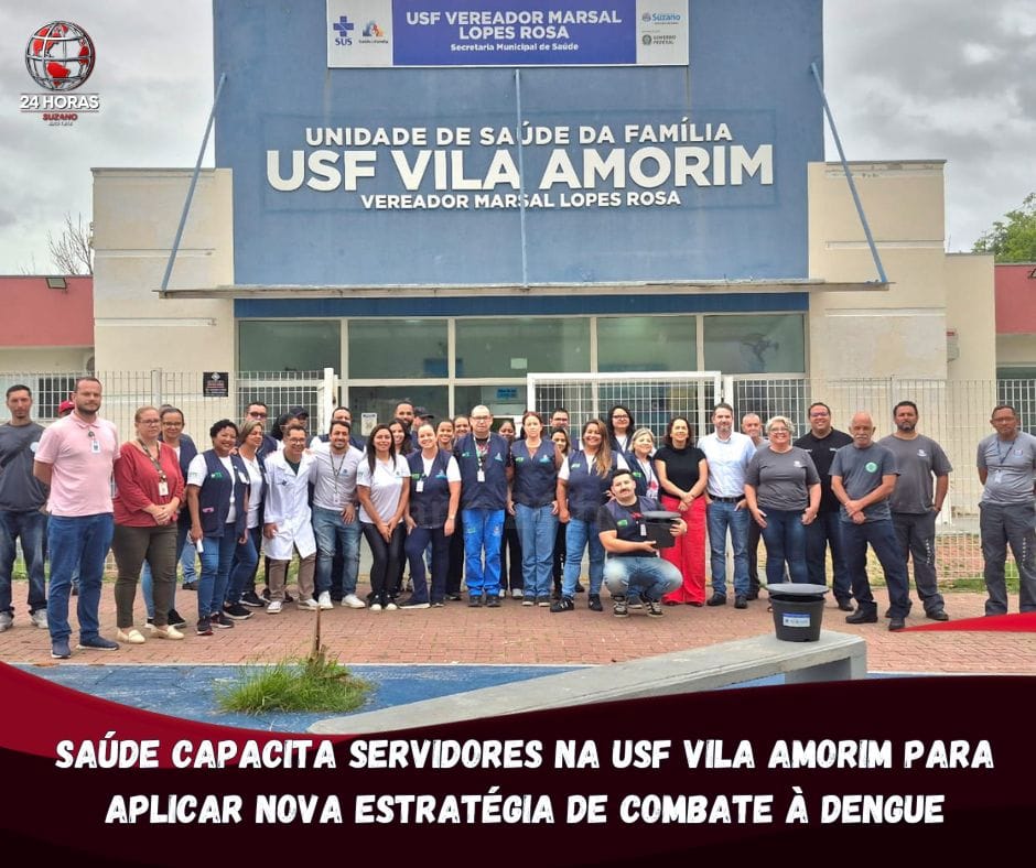 Saúde capacita servidores na USF Vila Amorim para aplicar nova estratégia de combate à dengue