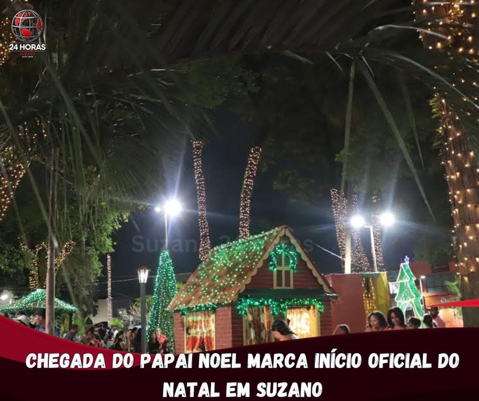 Chegada do Papai Noel marca início oficial do Natal em Suzano