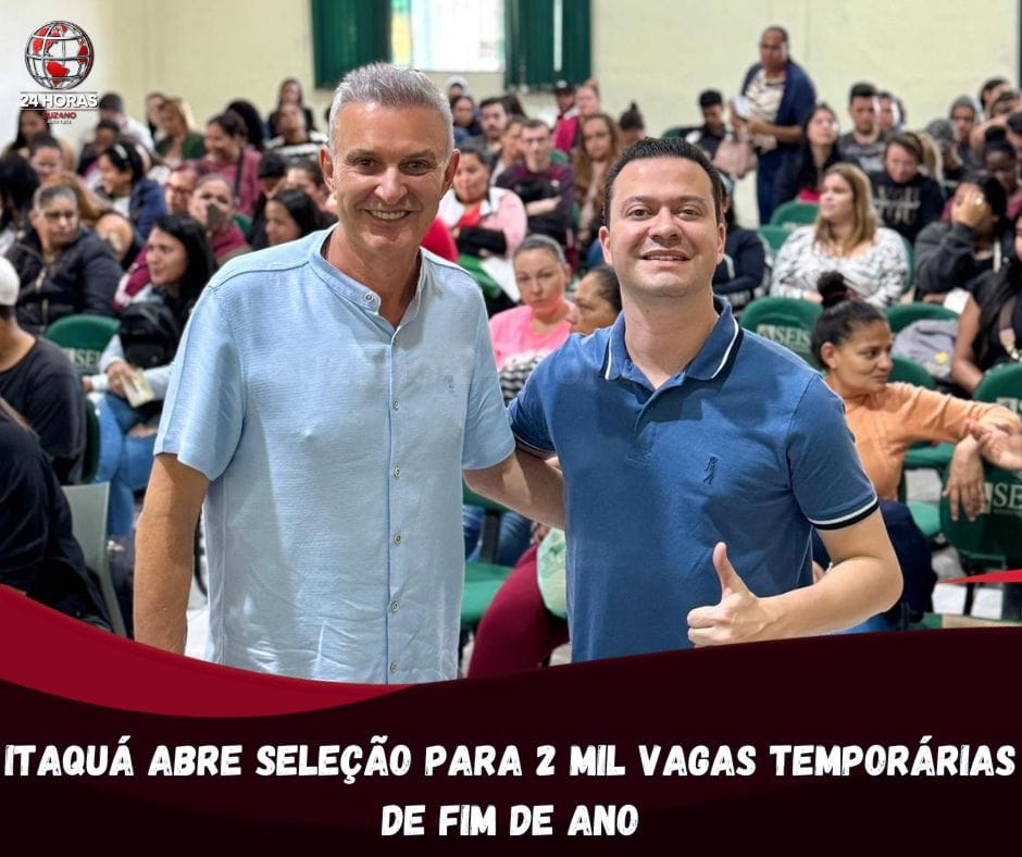 Itaquá abre 2 mil vagas temporárias para o fim de ano