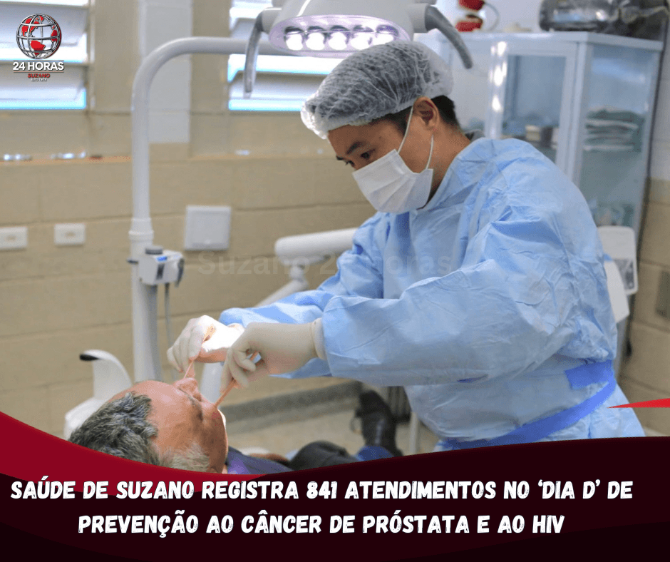 Saúde de Suzano registra 841 atendimentos no ‘Dia D’ de prevenção ao câncer de próstata e ao HIV