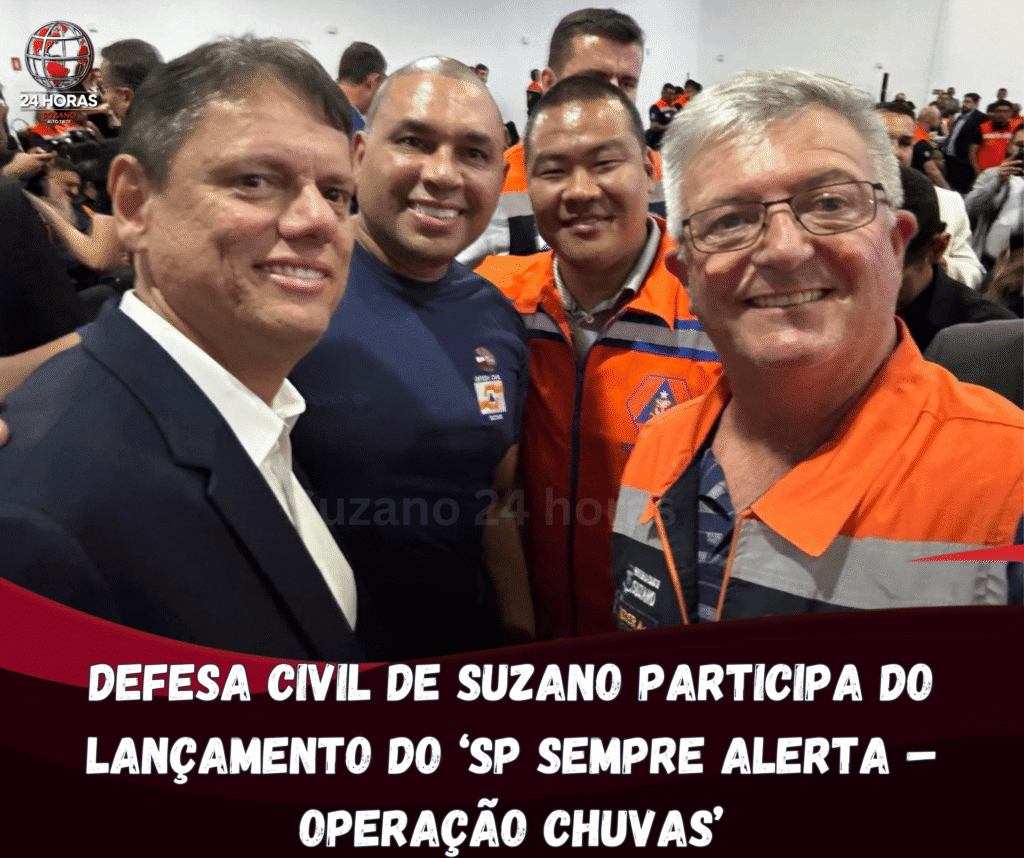 Defesa Civil de Suzano participa do lançamento do ‘SP Sempre Alerta – Operação Chuvas’