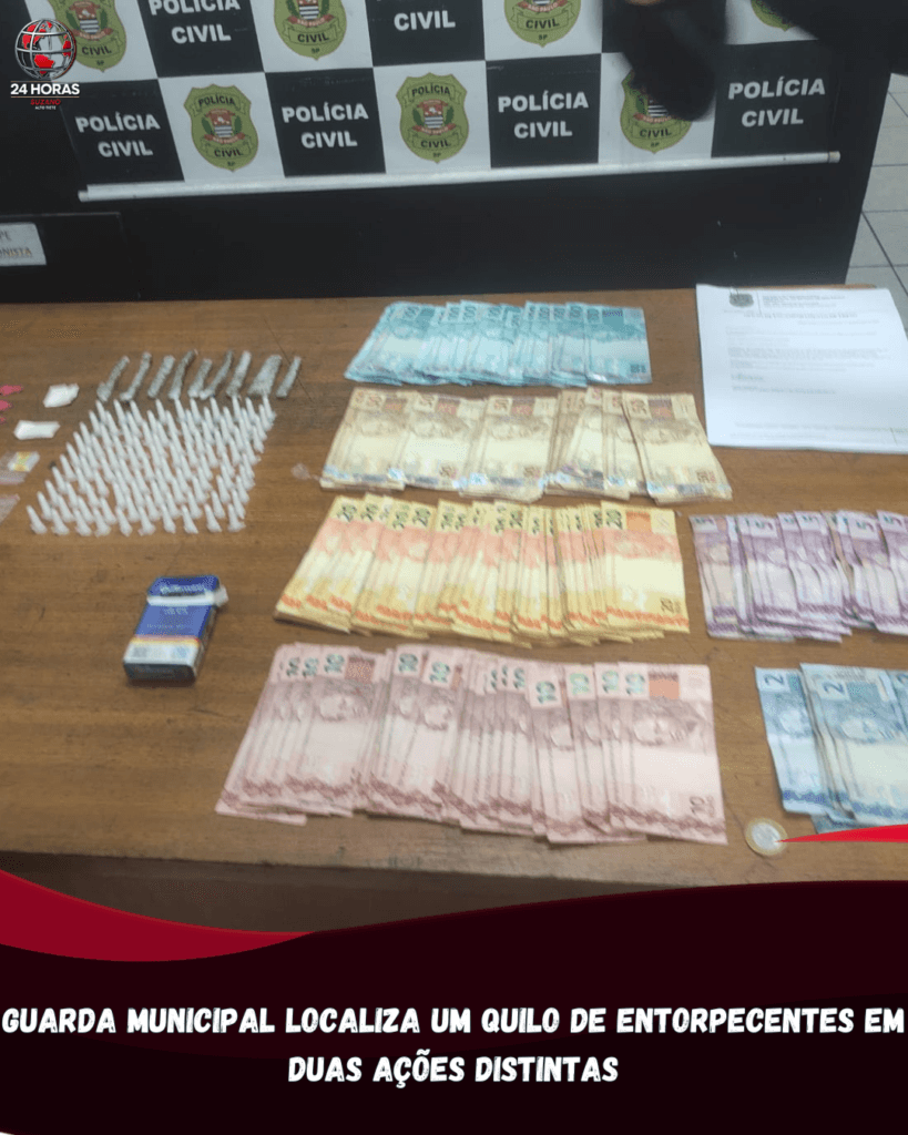 GUARDA MUNICIPAL APREENDE MAIS DE 1 QUILO DE DROGAS EM SUZANO