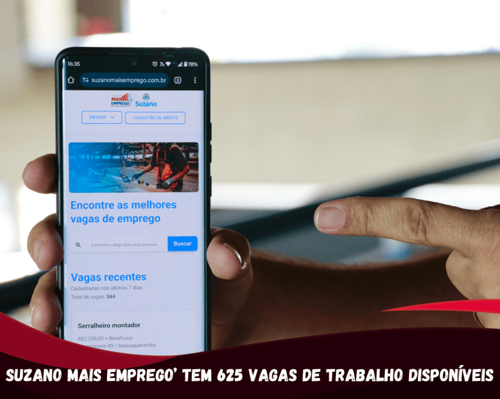 Suzano Mais Emprego’ disponibiliza 625 vagas de trabalho em 107 profissões