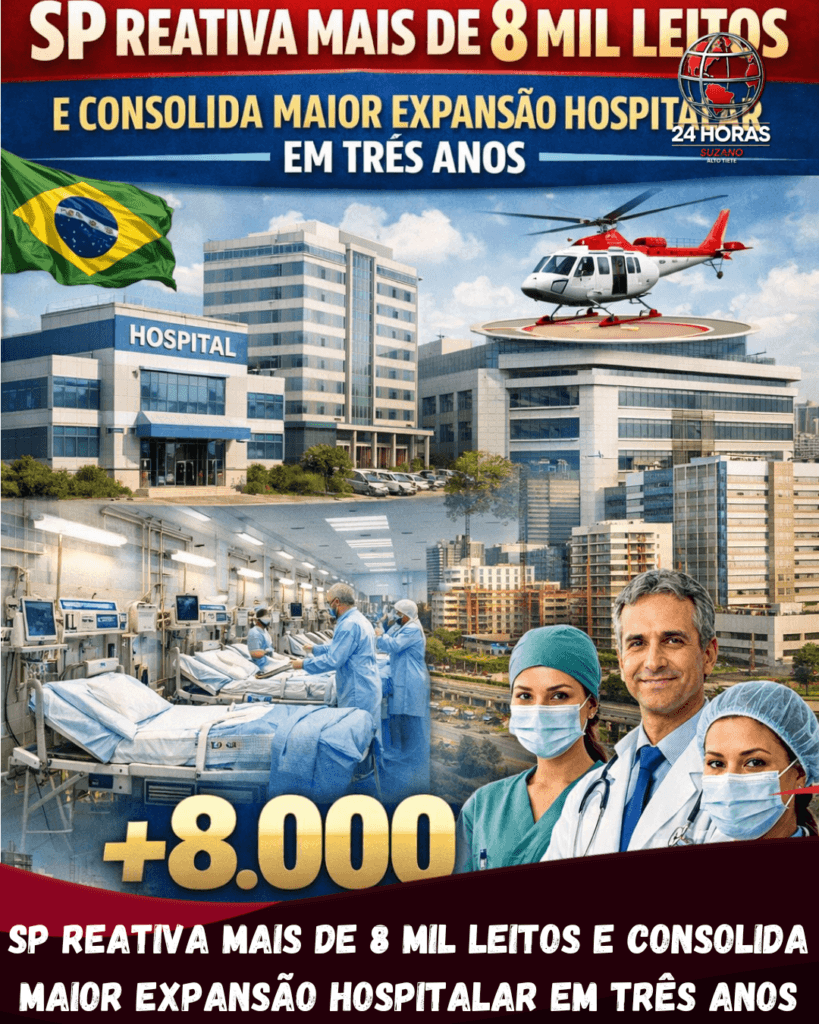 SP reativa mais de 8 mil leitos e consolida maior expansão hospitalar em três anos