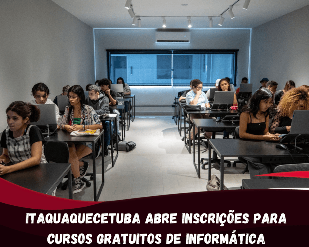 Itaquaquecetuba abre inscrições para cursos gratuitos de informática