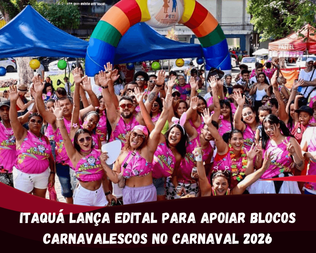 Itaquá lança edital para apoiar blocos carnavalescos no Carnaval 2026