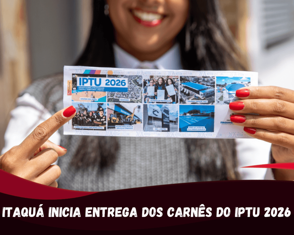 Itaquá inicia entrega dos carnês do IPTU 2026