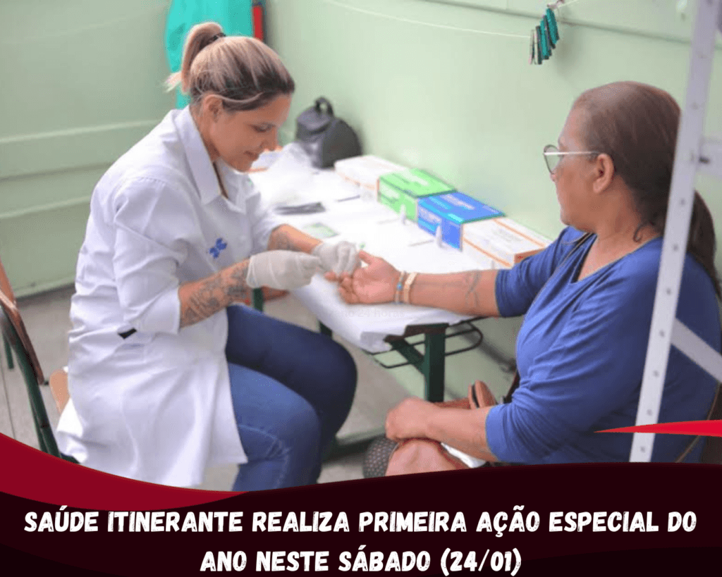 Saúde Itinerante realiza primeira ação especial do ano neste sábado (24/01)