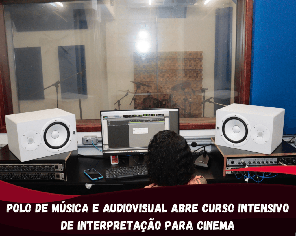 O Polo de Música e Audiovisual Paulo José está com inscrições abertas para a “Imersão ao Mundo da Interpretação para Cinema