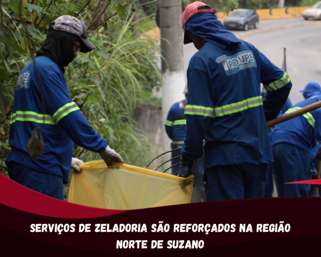 Serviços de zeladoria são reforçados na região norte de Suzano