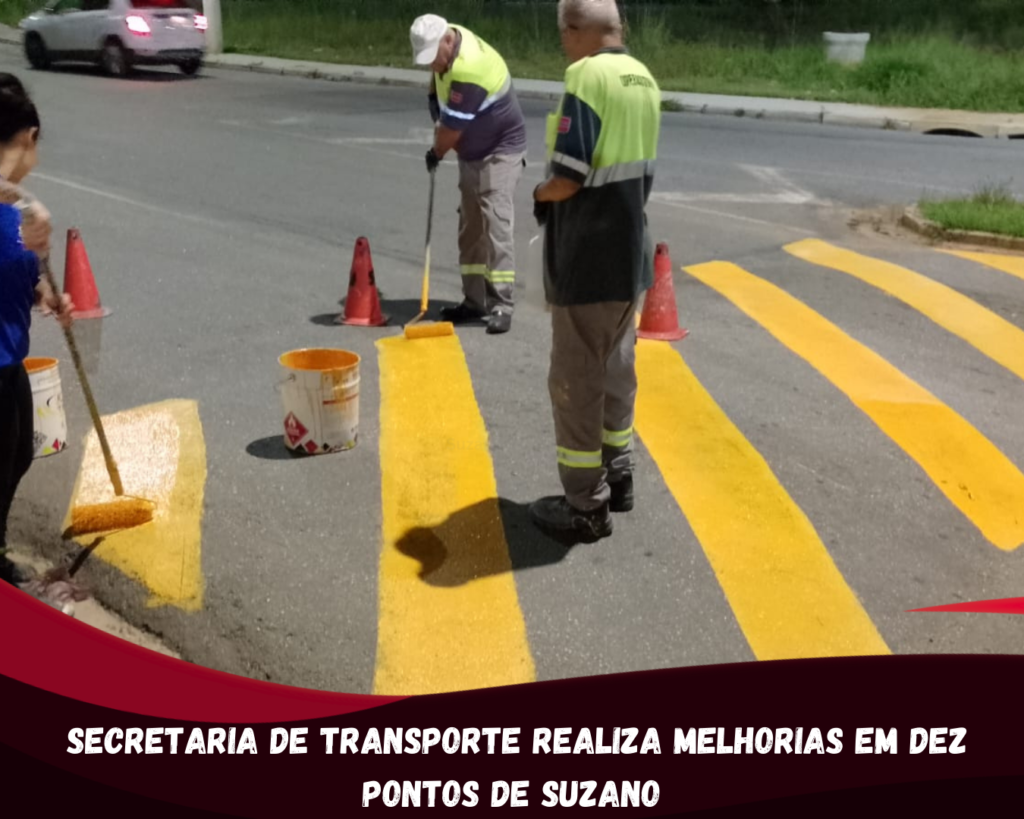 Secretaria de Transporte realiza melhorias em dez pontos de Suzano