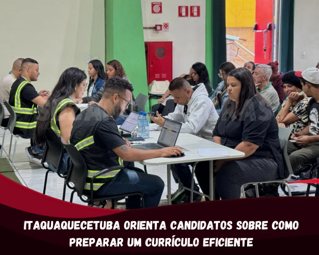 Itaquaquecetuba orienta candidatos sobre como preparar um currículo eficiente