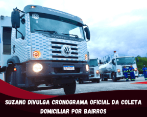 Suzano divulga cronograma oficial da coleta domiciliar por bairros