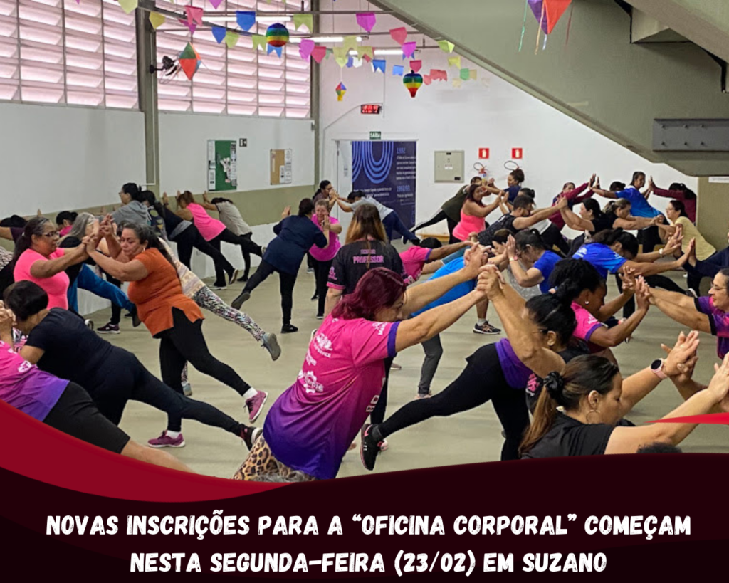 Oficina Corporal abre 293 vagas gratuitas em Suzano