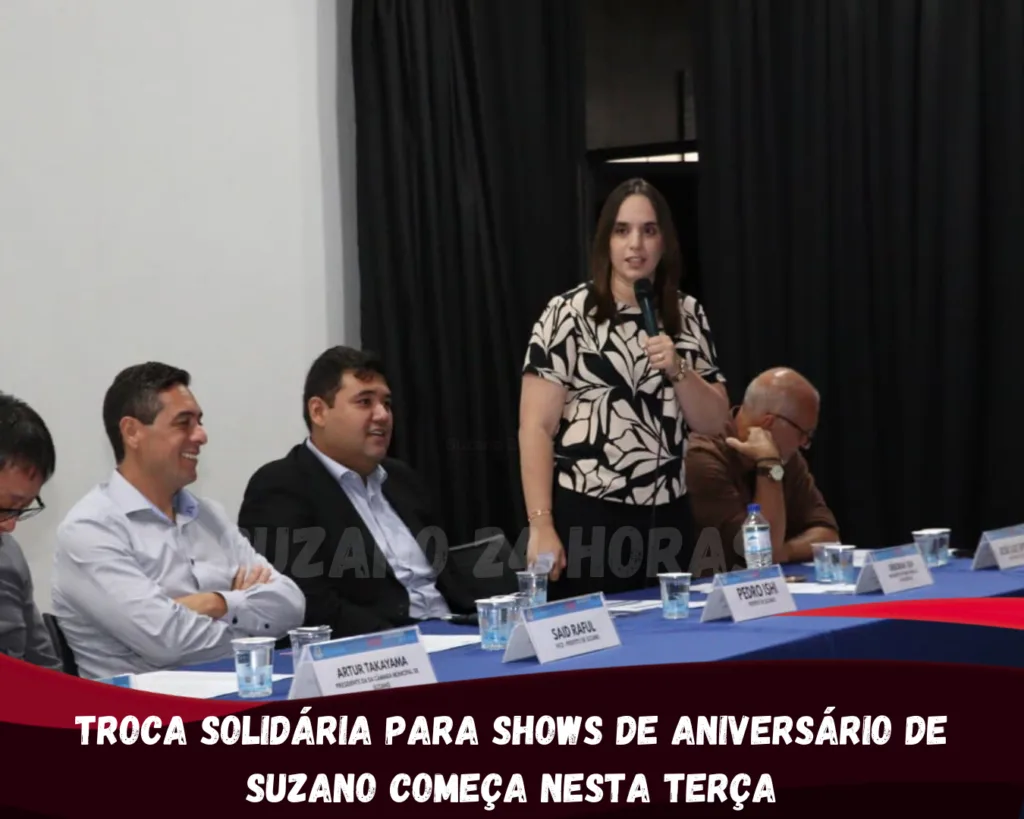 Troca solidária para shows de aniversário de Suzano começa nesta terça