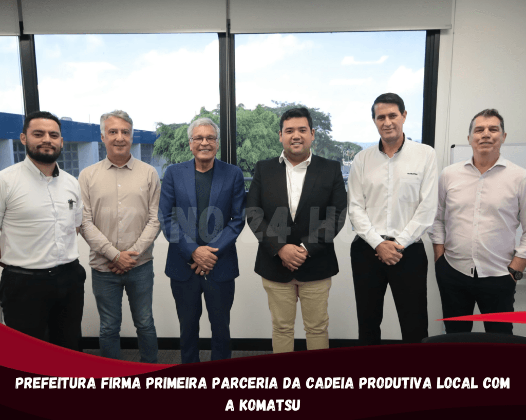 Prefeitura firma primeira parceria da Cadeia Produtiva Local com a Komatsu
