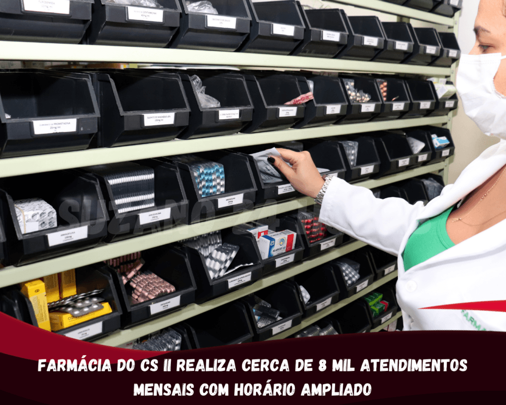 Farmácia do CS II realiza cerca de 8 mil atendimentos mensais com horário ampliado