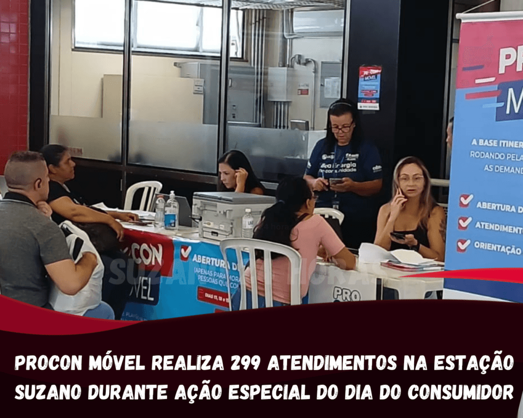 Procon Móvel realiza 299 atendimentos na Estação Suzano durante ação especial do Dia do Consumidor