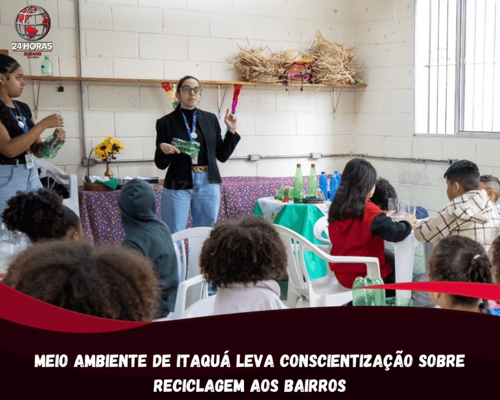 MEIO AMBIENTE DE ITAQUÁ LEVA CONSCIENTIZAÇÃO SOBRE RECICLAGEM AOS BAIRROS