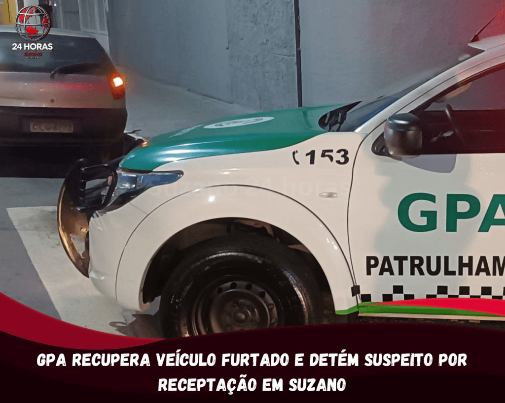 GPA recupera veículo furtado e detém suspeito por receptação em Suzano