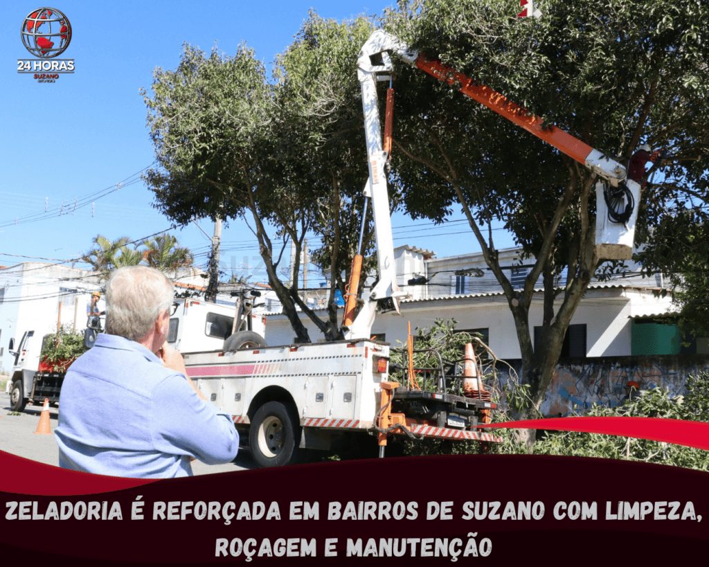 Zeladoria é reforçada em bairros de Suzano com limpeza, roçagem e manutenção